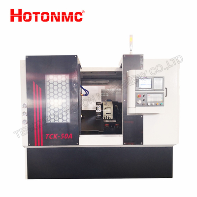 기계 CNC 작은 금속 선반 기계 제조사 TCK50A를 돌리는 TCK50A 비스듬한 베드 CNC 선반 CNC